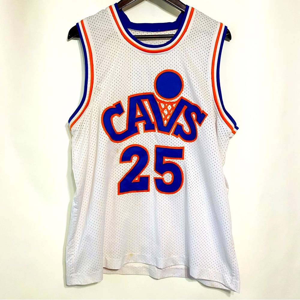 NBA Cleveland Cavaliers Mens White Blue And Orange Mark Price Basketball Jersey